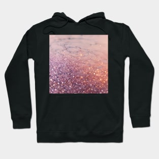 Intense sparkling rose gold marble Hoodie